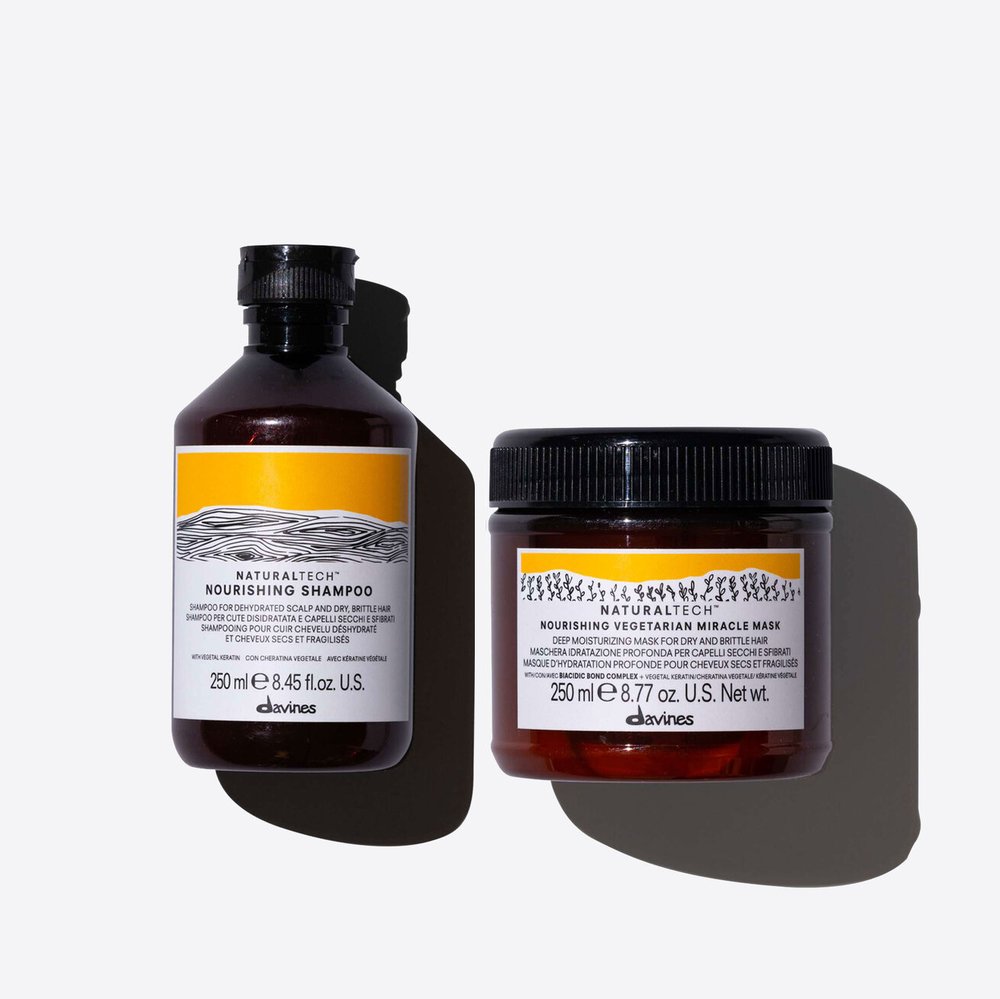 Davines Davines Nourishing zestaw nawilżający - Szampon, Maska głęboko nawilżająca — Składniki i ocena