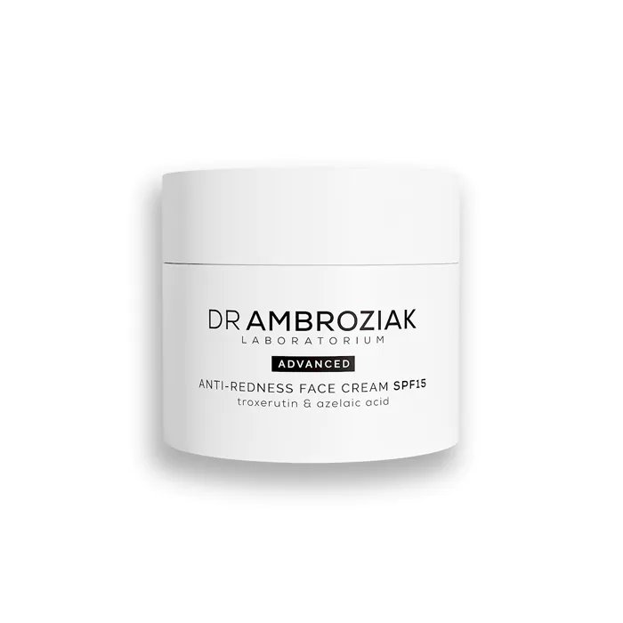 DR AMBROZIAK Dr Ambroziak Anti-Redness Face Cream Krem do skóry naczynkowej z SPF15 50ml — Składniki i ocena