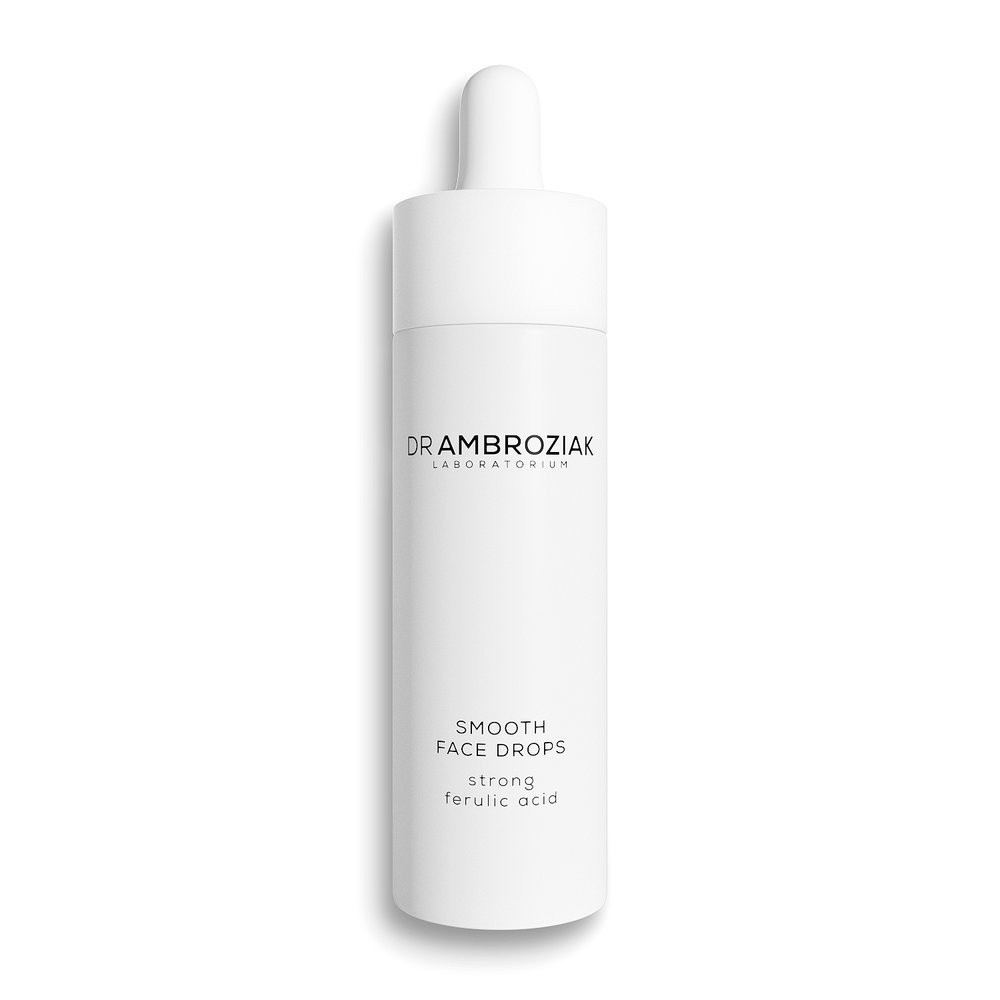 DR AMBROZIAK Dr Ambroziak  Smooth Face Drops Wygładzające serum z witaminą C i kwasem ferulowym 30ml — Składniki i ocena