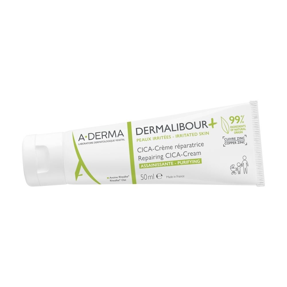 Nieznana Aderma Dermalibour+ CICA, krem regenerujący do skóry podrażnionej od 1. dnia życia, 50 ml