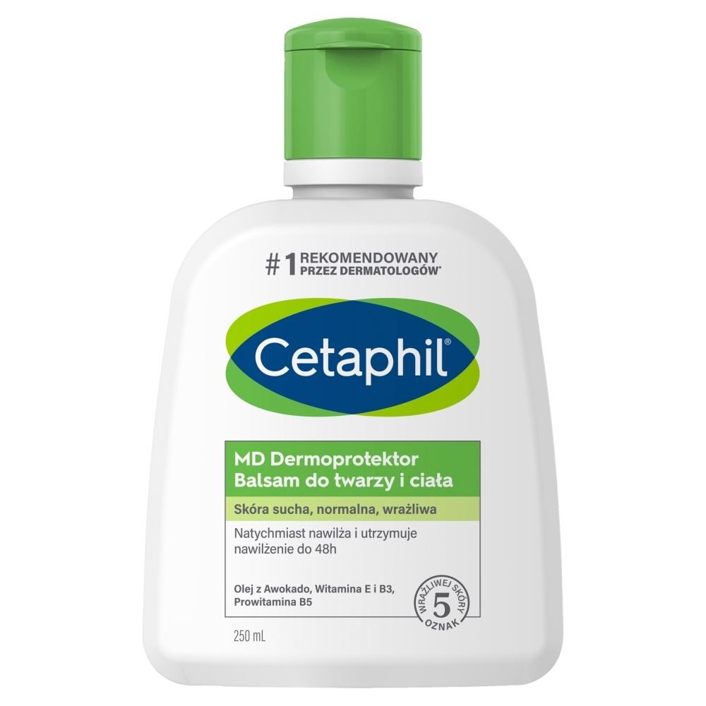 CETAPHIL Cetaphil MD Dermoprotektor, balsam nawilżający do twarzy i ciała, 250 ml — Składniki i ocena