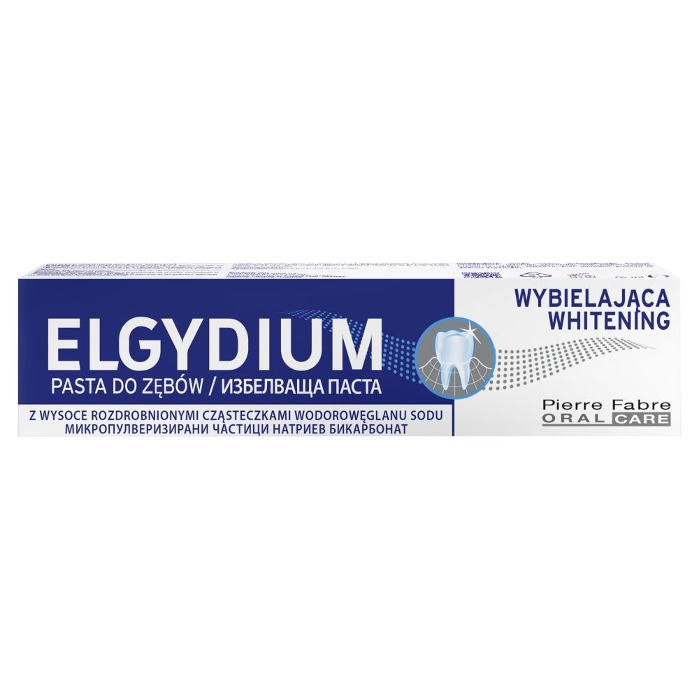Elgydium Elgydium Whitening, pasta do zębów, wybielająca, 75 ml — Składniki i ocena