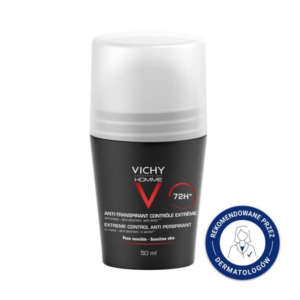 VICHY Vichy Homme, antyperspirant 72h, roll-on, 50 ml