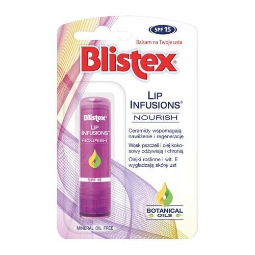 Blistex Blistex Lip Infusions Nourish SPF 15, odżywczy balsam do ust, 3,7 g — Składniki i ocena