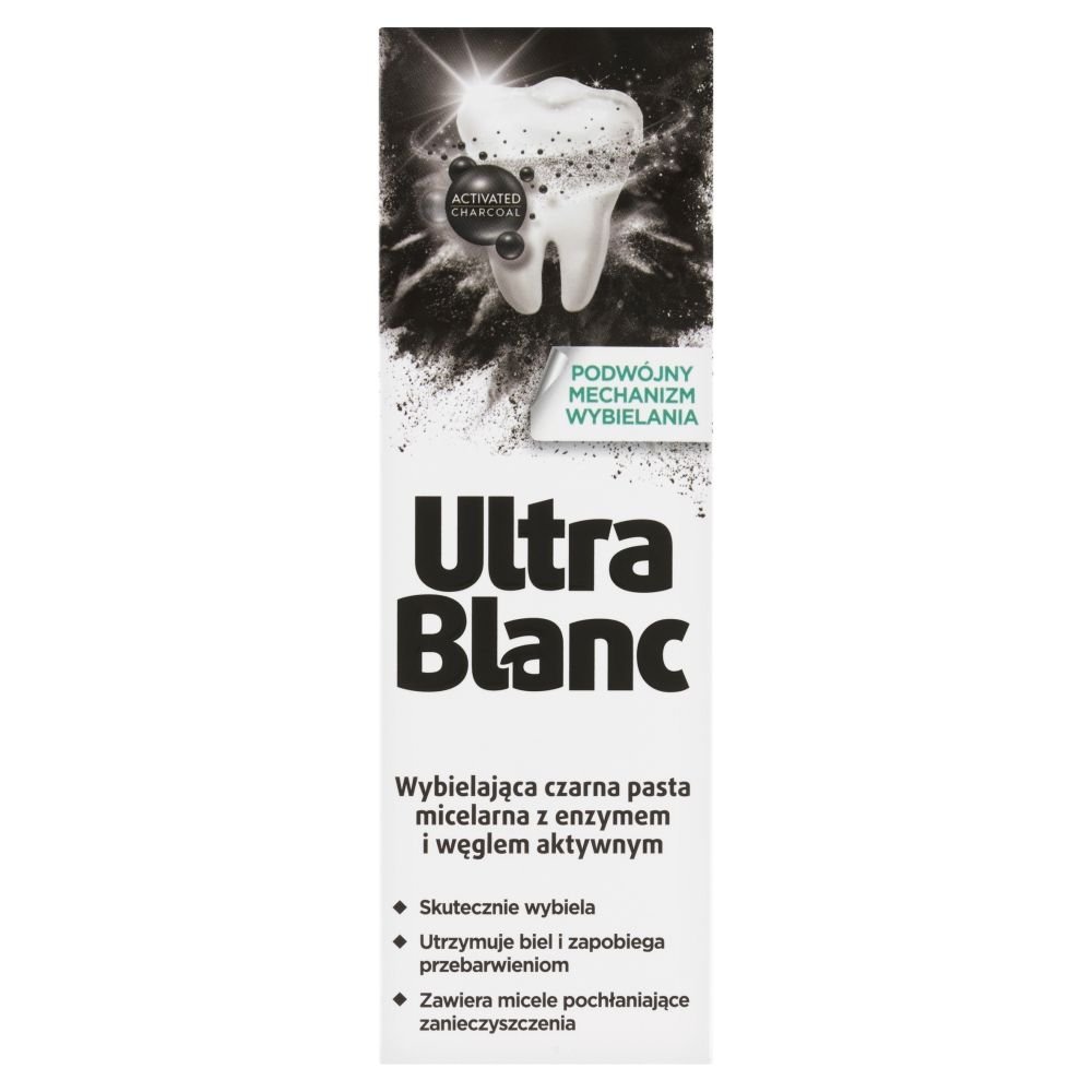 Nieznana UltraBlanc, wybielająca czarna pasta do zębów z węglem, 75ml — Składniki i ocena