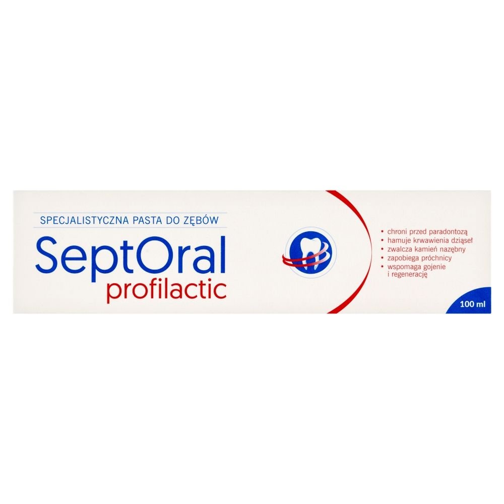 SeptOral profilactic, specjalistyczna pasta do zębów, 100 ml — Składniki i ocena