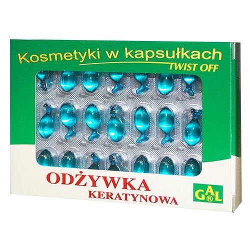 Nieznana Gal, odżywka keratynowa, kapsułki żelatynowe, 48 szt.