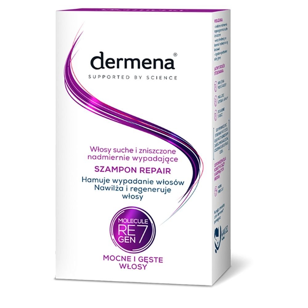 DERMENA Dermena Hair Care, Repair, szampon do włosów suchych i zniszczonych, 200 ml — Składniki i ocena