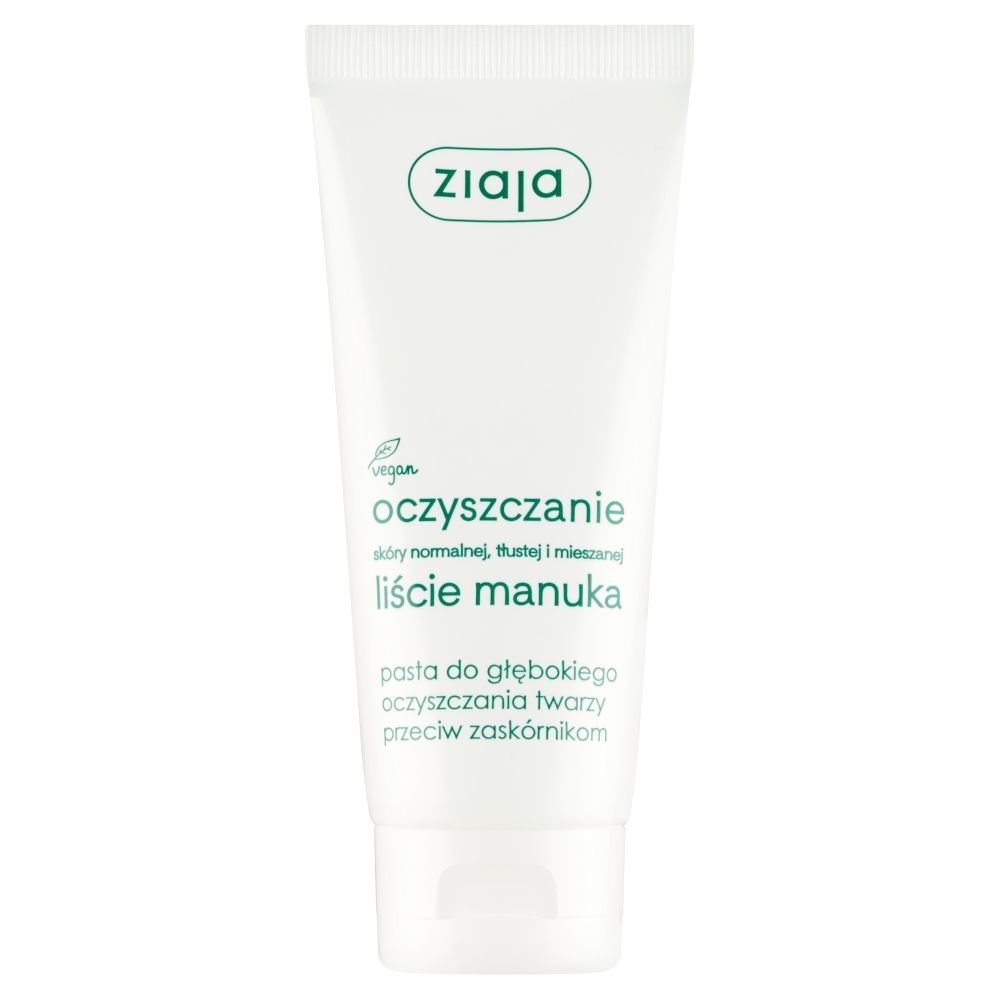 ZIAJA Ziaja Liście Manuka-Oczyszczanie, pasta do głębokiego oczyszczania twarzy, 75 ml — Składniki i ocena