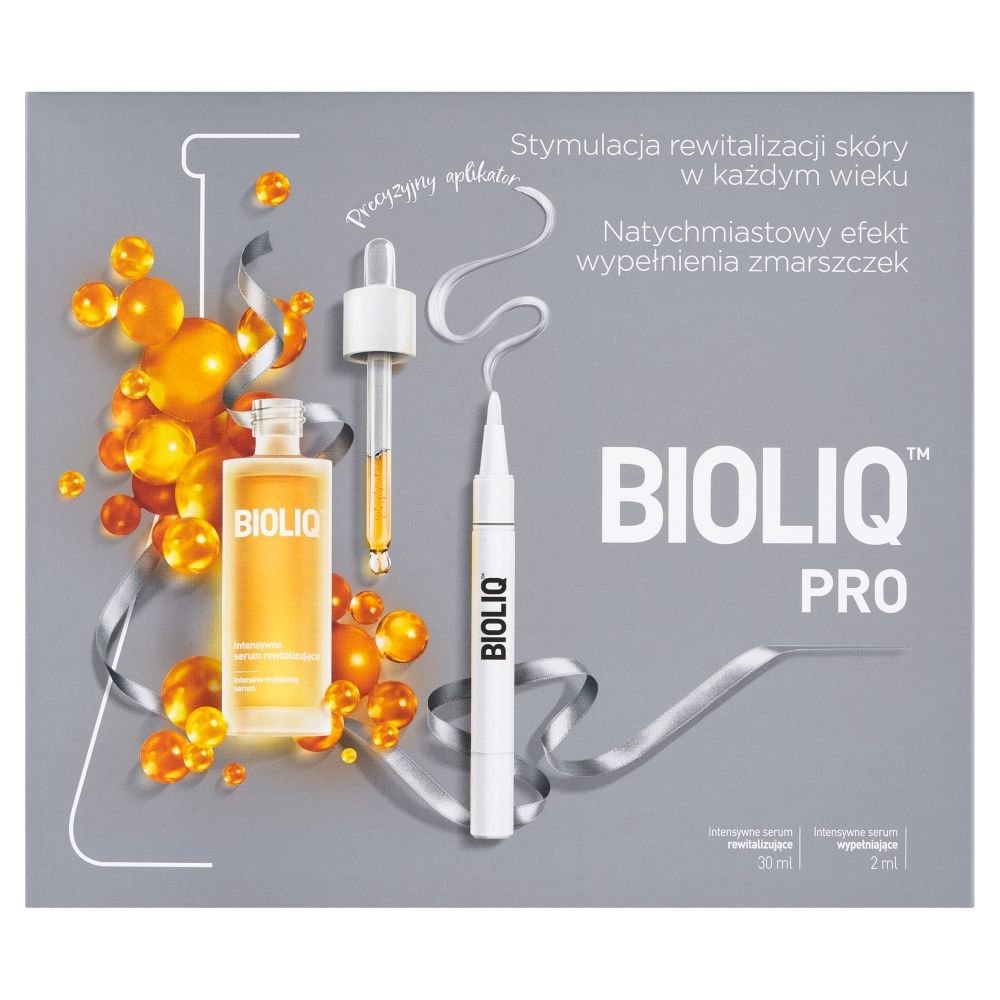 Nieznana Zestaw Promocyjny Bioliq PRO, intensywne serum rewitalizujące, 30 ml + intensywne serum wypełniające, 2 ml