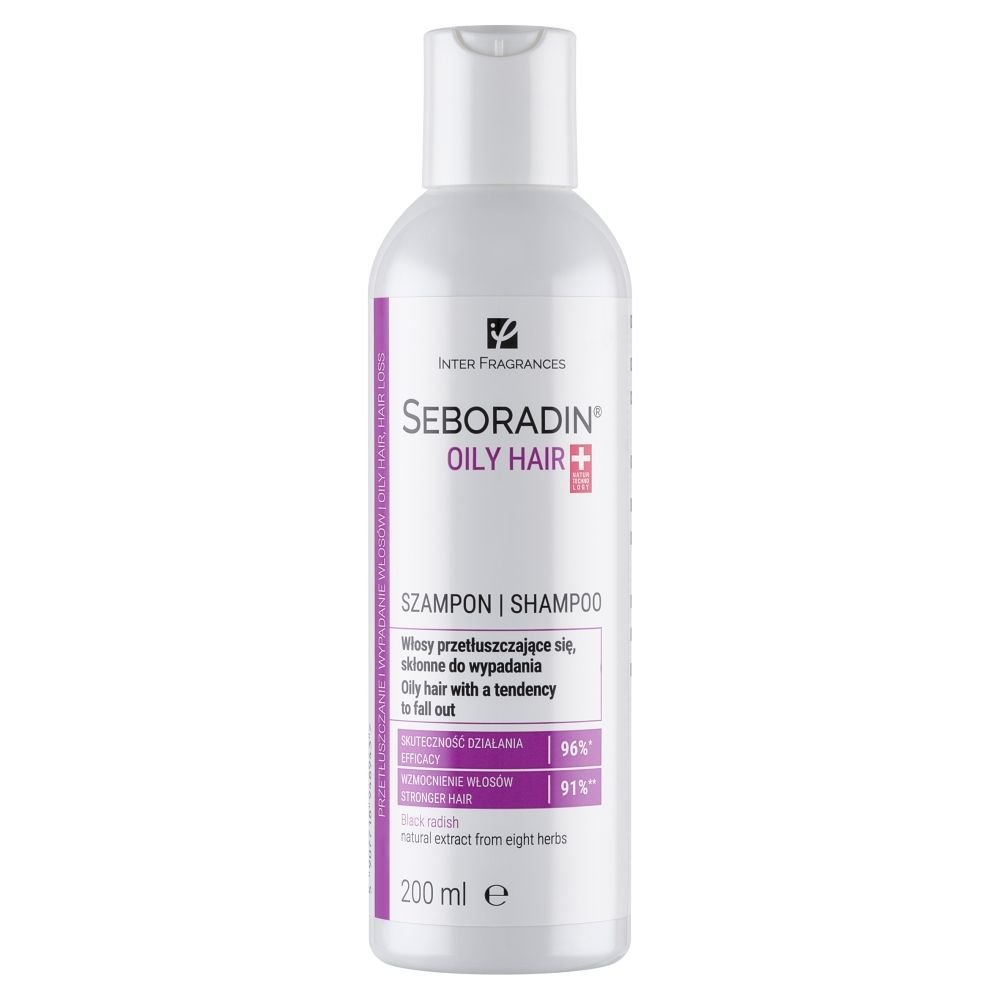SEBORADIN Seboradin Niger Oily Hair, włosy przetłuszczające się i skłonne do wypadania, 200 ml