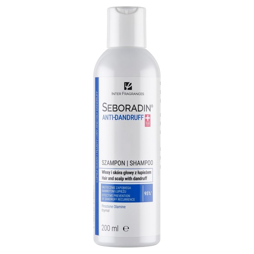 SEBORADIN Seboradin Anti-Dandruff, szampon przeciwłupieżowy, 200 ml — Składniki i ocena