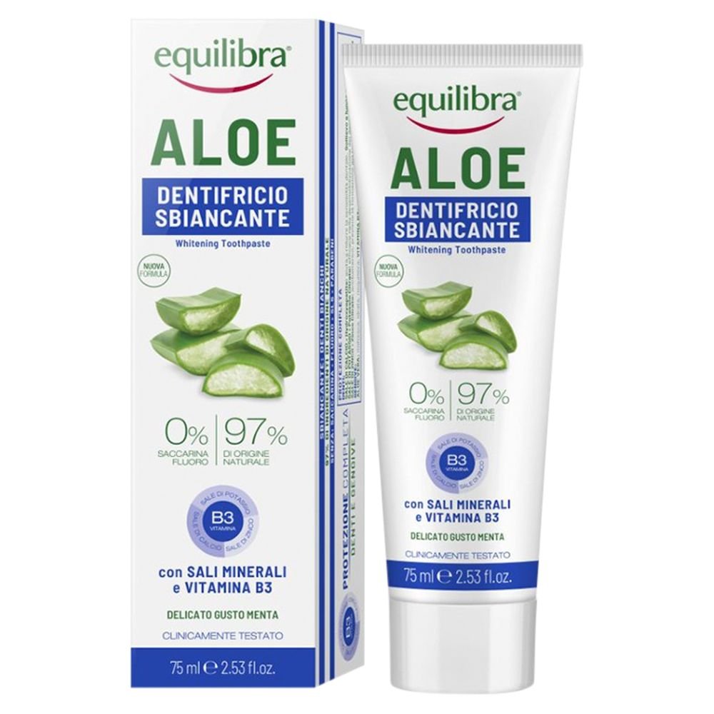 Nieznana Equilibra, aloesowa pasta do zębów wybielająca, 75 ml