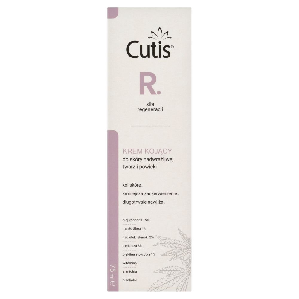 Cutis Cutis R-REGENERACJA, krem kojący do skóry nadwrażliwej – twarz i powieki, 75 ml