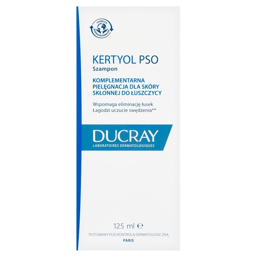 DUCRAY Ducray Kertyol PSO, szampon dla skóry skłonnej do łuszczycy, 125 ml