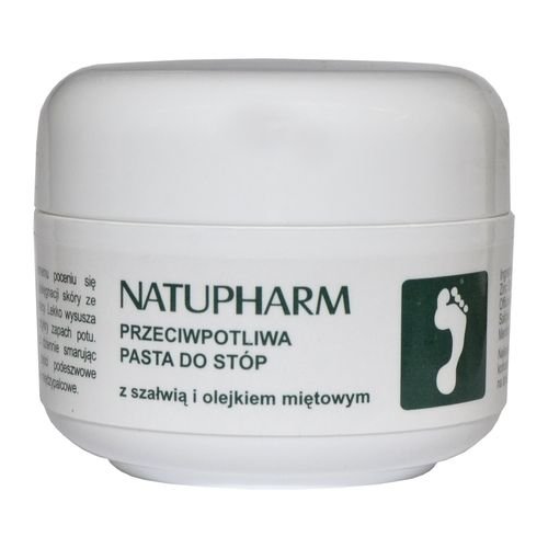Nieznana Natu-Pharm, przeciwpotliwa pasta do stóp, 50 g