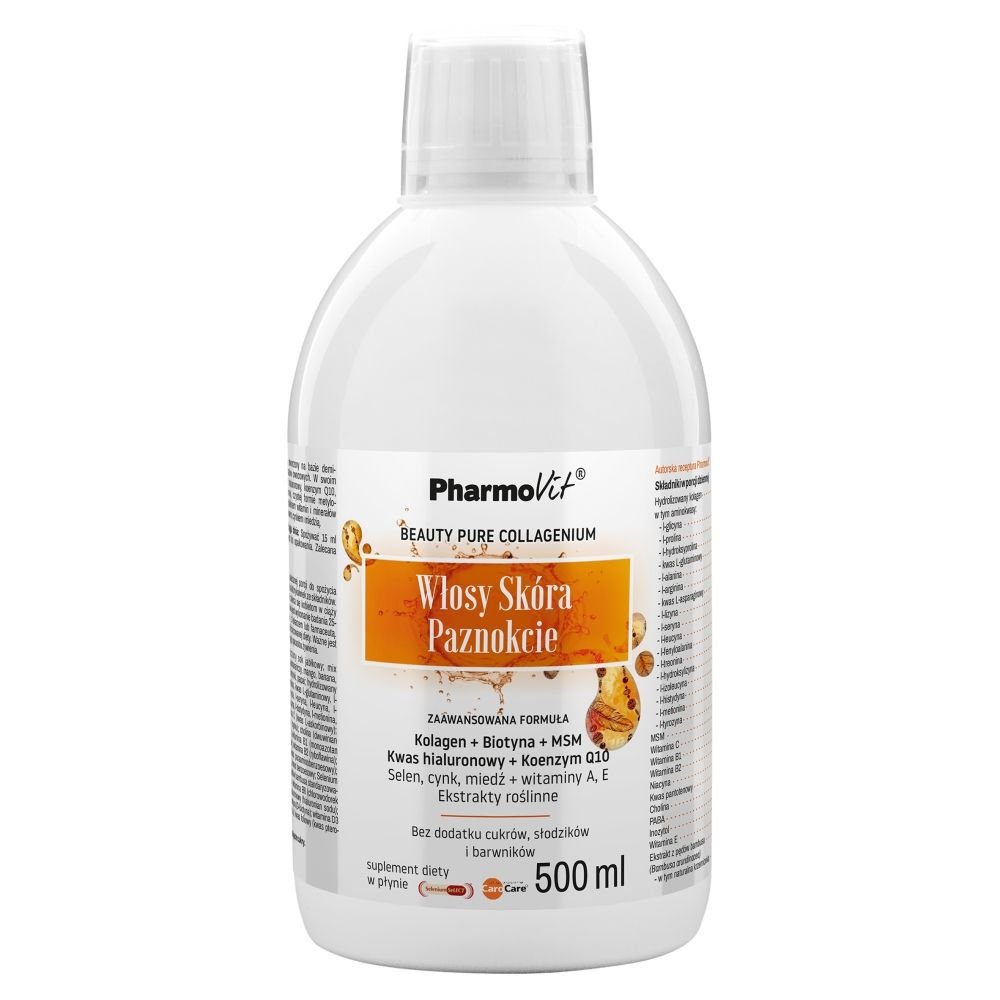 PharmoVit Pharmovit Wlosy Skora Paznokcie, plyn, 500 ml — Składniki i ocena