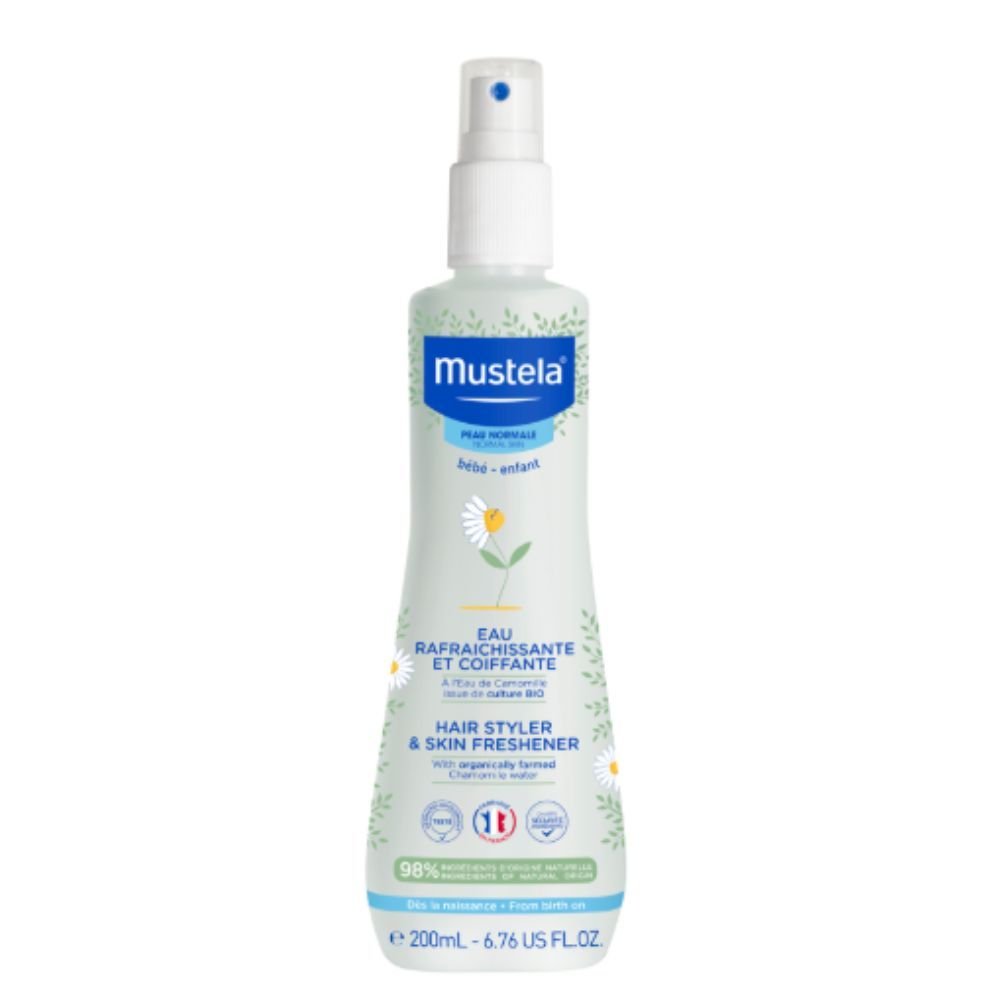 MUSTELA Mustela Bebe-Enfant, spray odświeżający, ułatwiający rozczesywanie włosów, 200 ml — Składniki i ocena