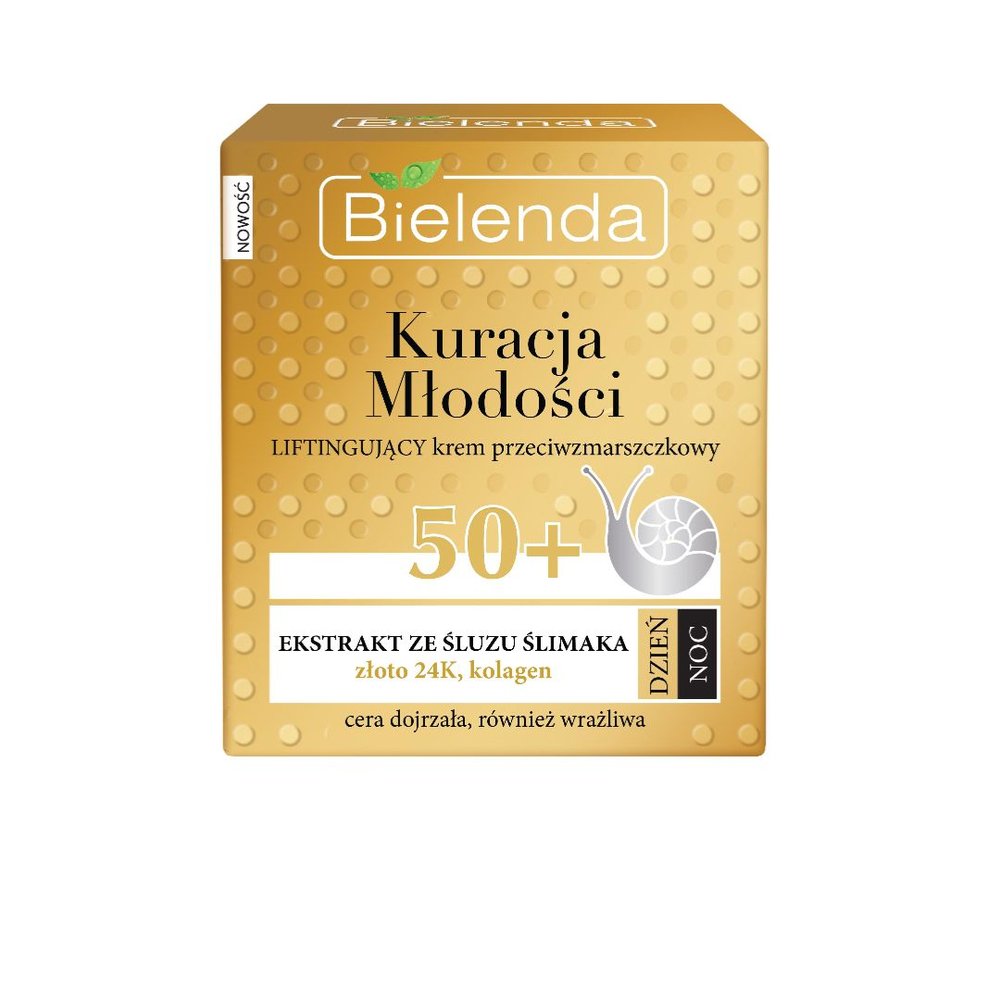 Bielenda Bielenda Kuracja Młodości 50+, Liftingujący krem przeciwzmarszczkowy na dzień noc, 50 ml — Składniki i ocena