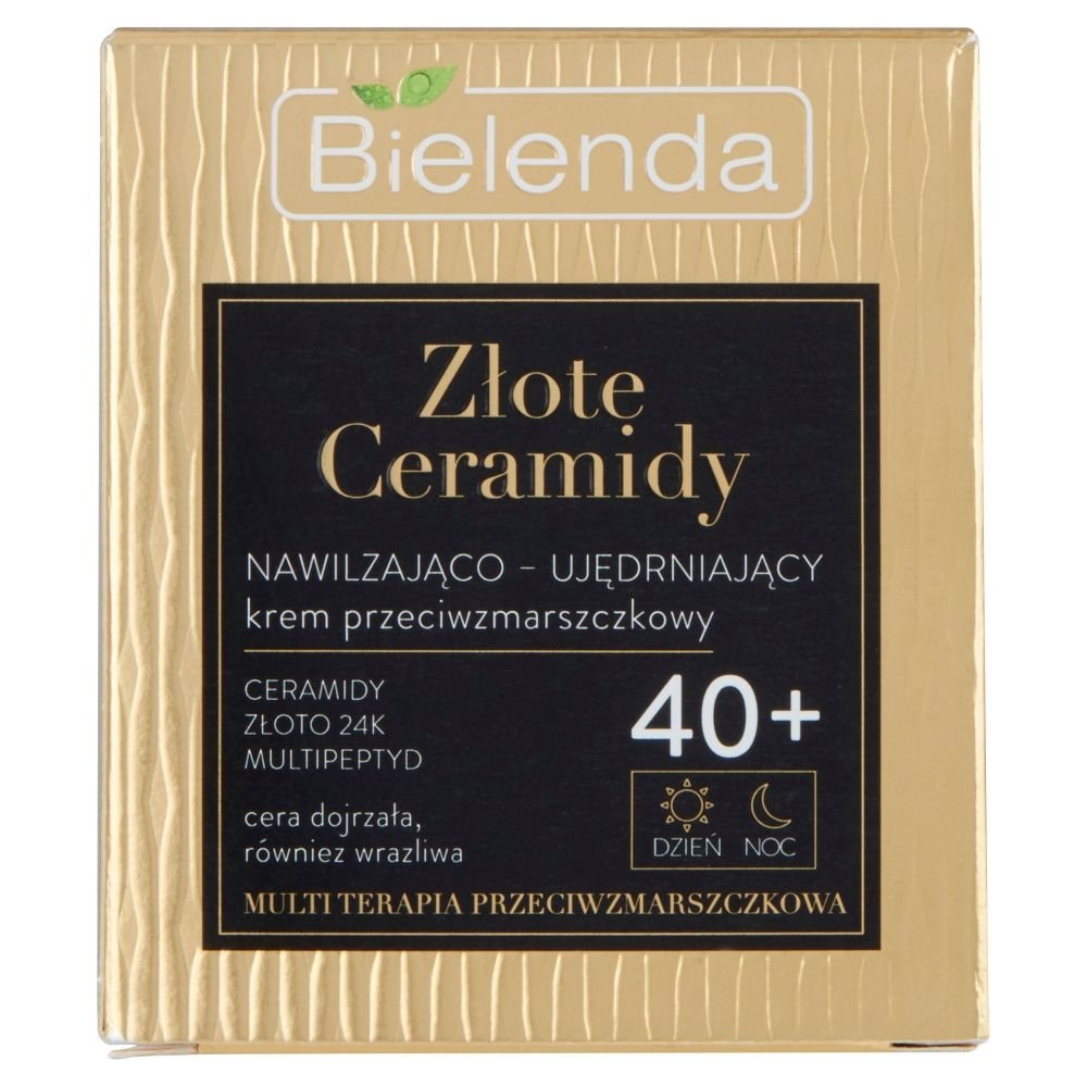 Bielenda Bielenda Złote Ceramidy 40+, Nawilżająco-ujędrniający krem przeciwzmarszczkowy, 50 ml