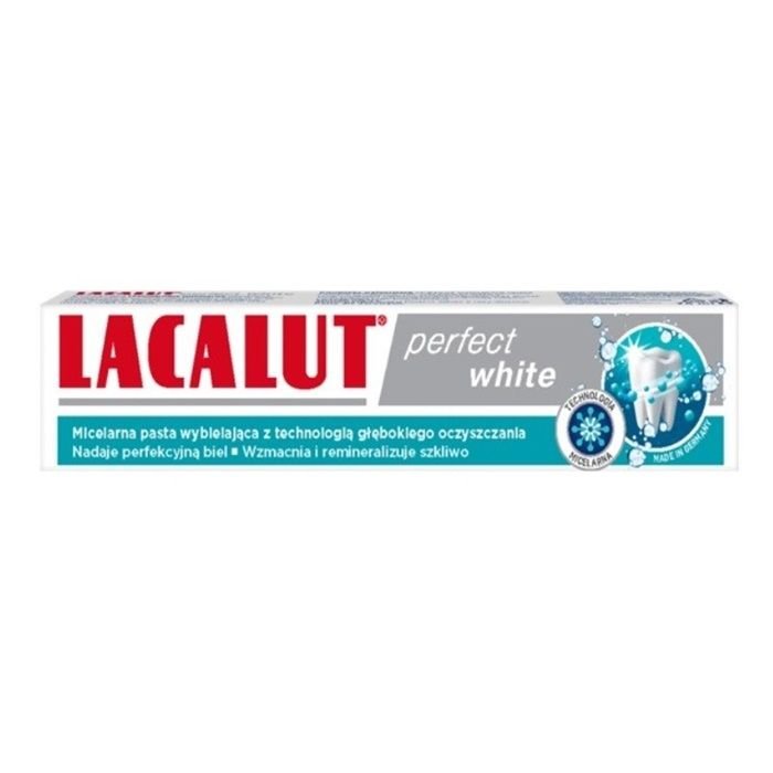 Lacalut Lacalut Perfect White, pasta do zebow,wybielajaca, 75 ml — Składniki i ocena