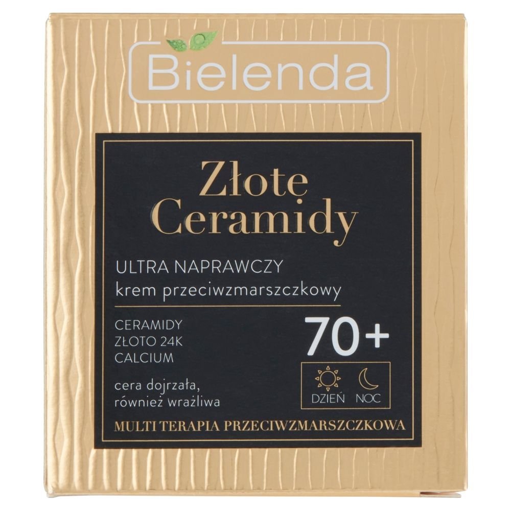 Bielenda Bielenda Złote Ceramidy 70+, Ultra naprawczy krem przeciwzmarszczkowy, 50 ml