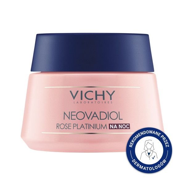 VICHY Vichy Neovadiol Rose Platinum, wzmacniający, regenerujący krem na noc, 50 ml