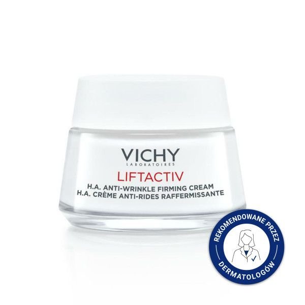 VICHY Vichy Liftactiv, przeciwzmarszczkowy krem ujędrniający z kwasem hialuronowym, 50 ml
