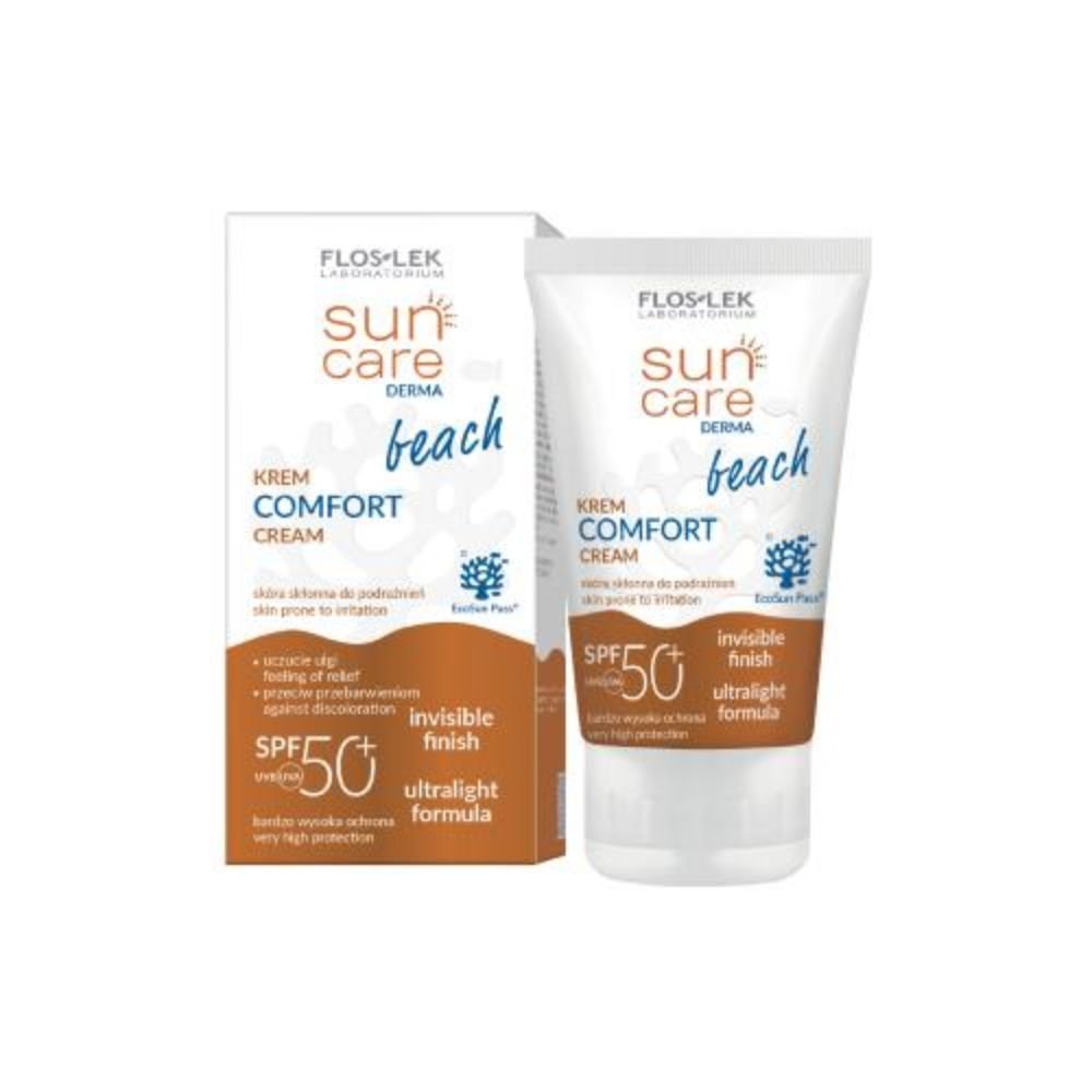FLOS-LEK Flos-Lek Sun Care Derma Beach, krem,comfort,SPF50+,50ml