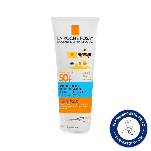 La Roche-Posay La Roche-Posay Anthelios UVMUNE 400 Dermo-Pediat 50+, mleczko do twarzy i ciała dla dzieci, 250ml