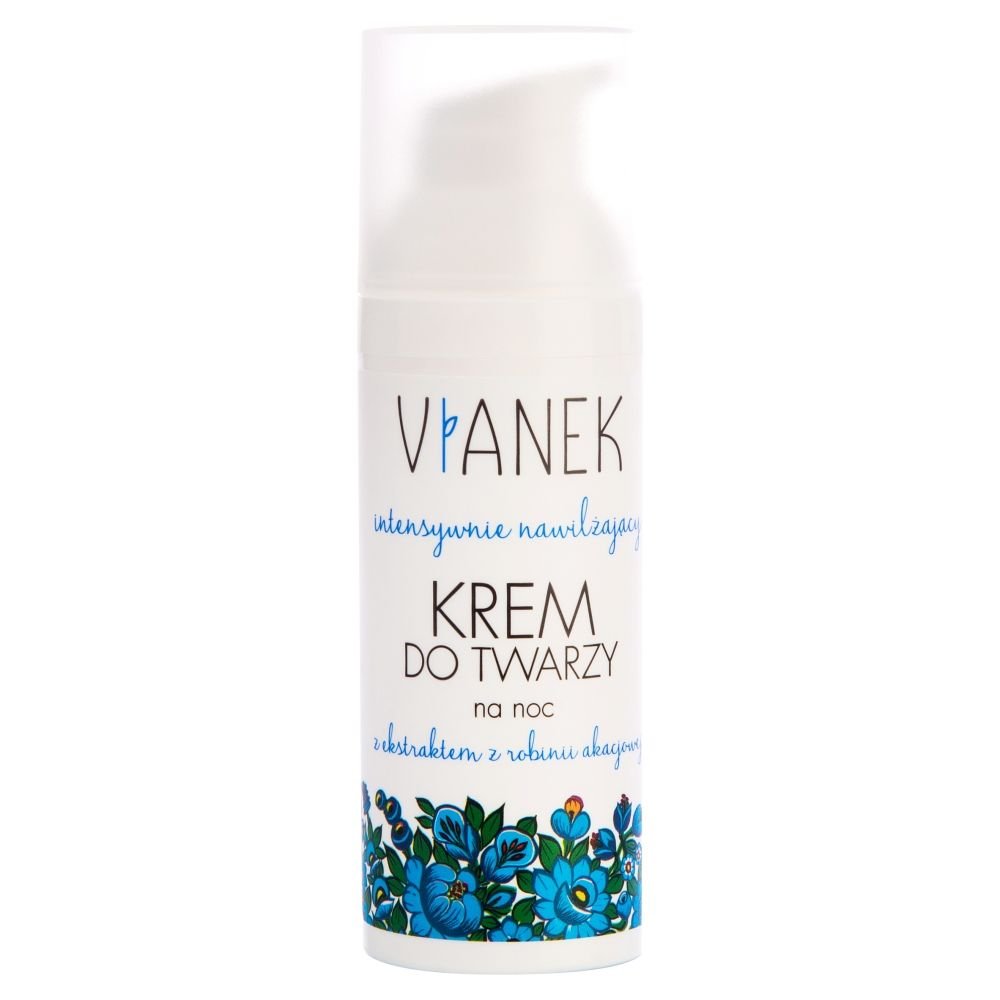 Nieznana Vianek, intensywnie nawilżający krem do twarzy na noc, 50 ml