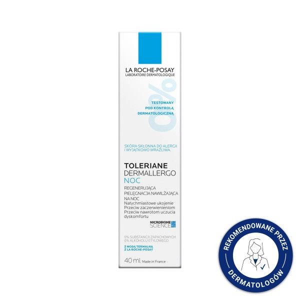La Roche-Posay La Roche-Posay Toleriane Dermallergo, krem na noc, 40 ml