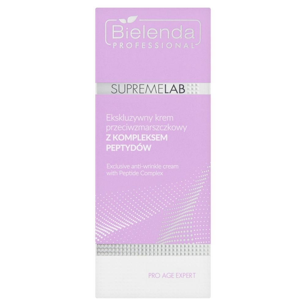 Bielenda Professional Bielenda Professional SupremeLab, Ekskluzywny krem przeciwzmarszczkowy z kompleksem peptydów, 50 ml