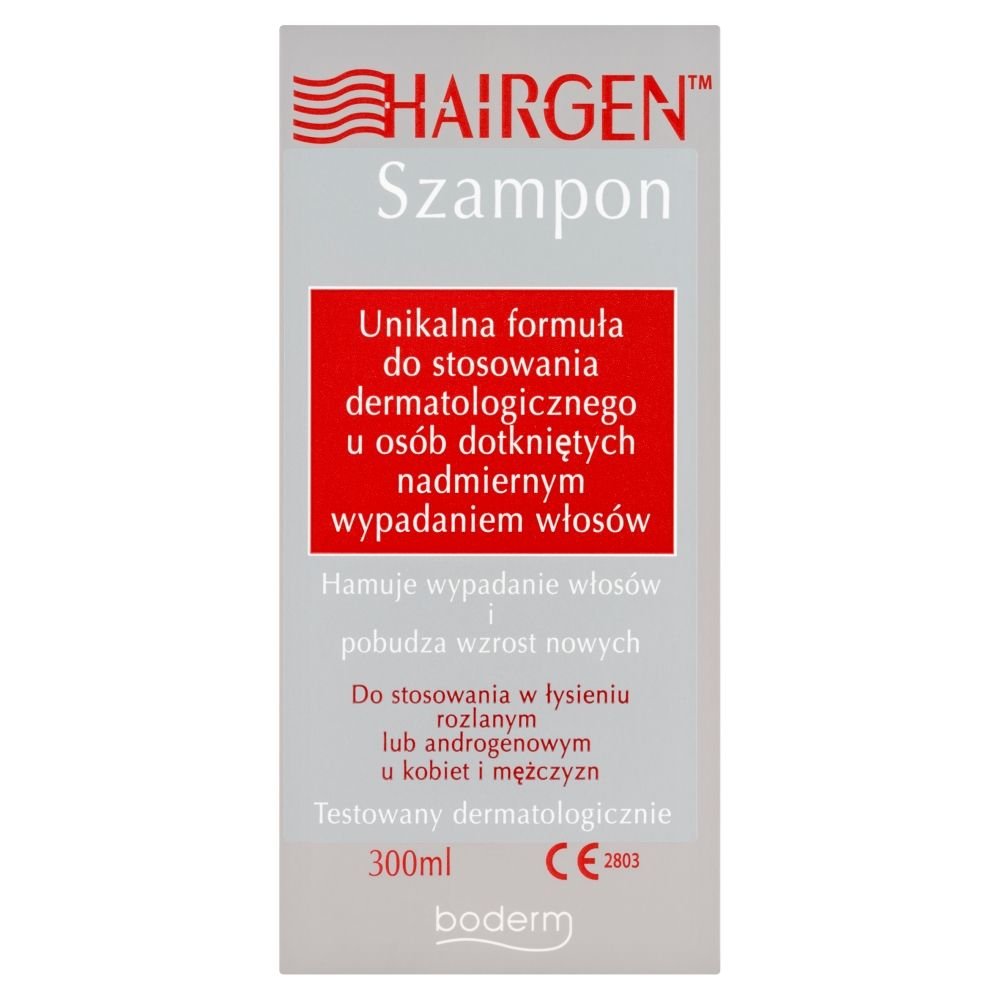 HAIRGEN Hairgen Szampon (łysienie androgenowe, wypadanie włosów) 300 ml — Składniki i ocena