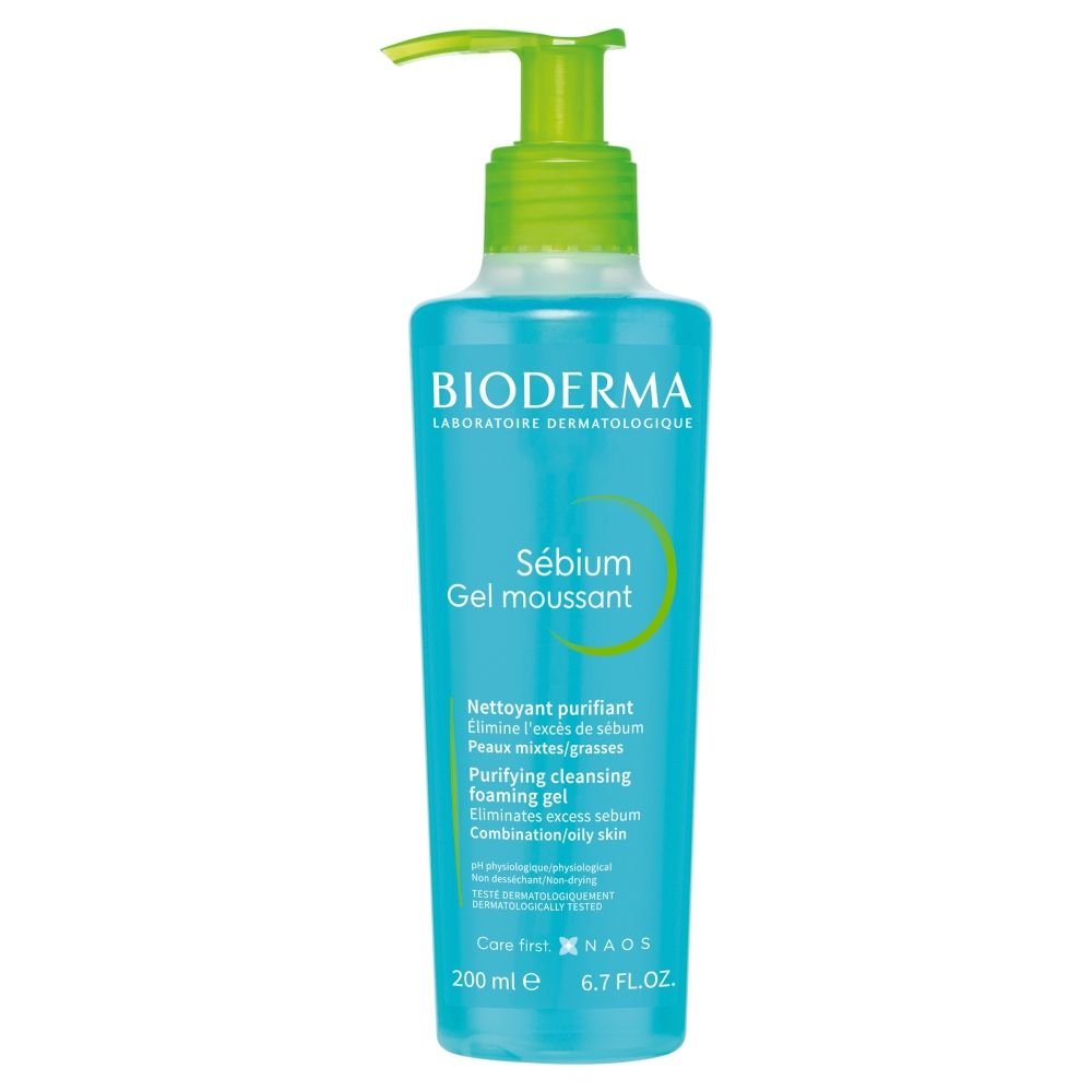 BIODERMA Bioderma Sebium Gel Moussant, antybakteryjny żel do mycia twarzy, 200 ml — Składniki i ocena