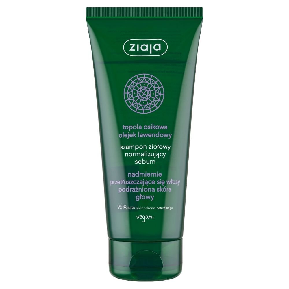 Nieznana Ziaja, szampon ziołowy normalizujący sebum, 200 ml