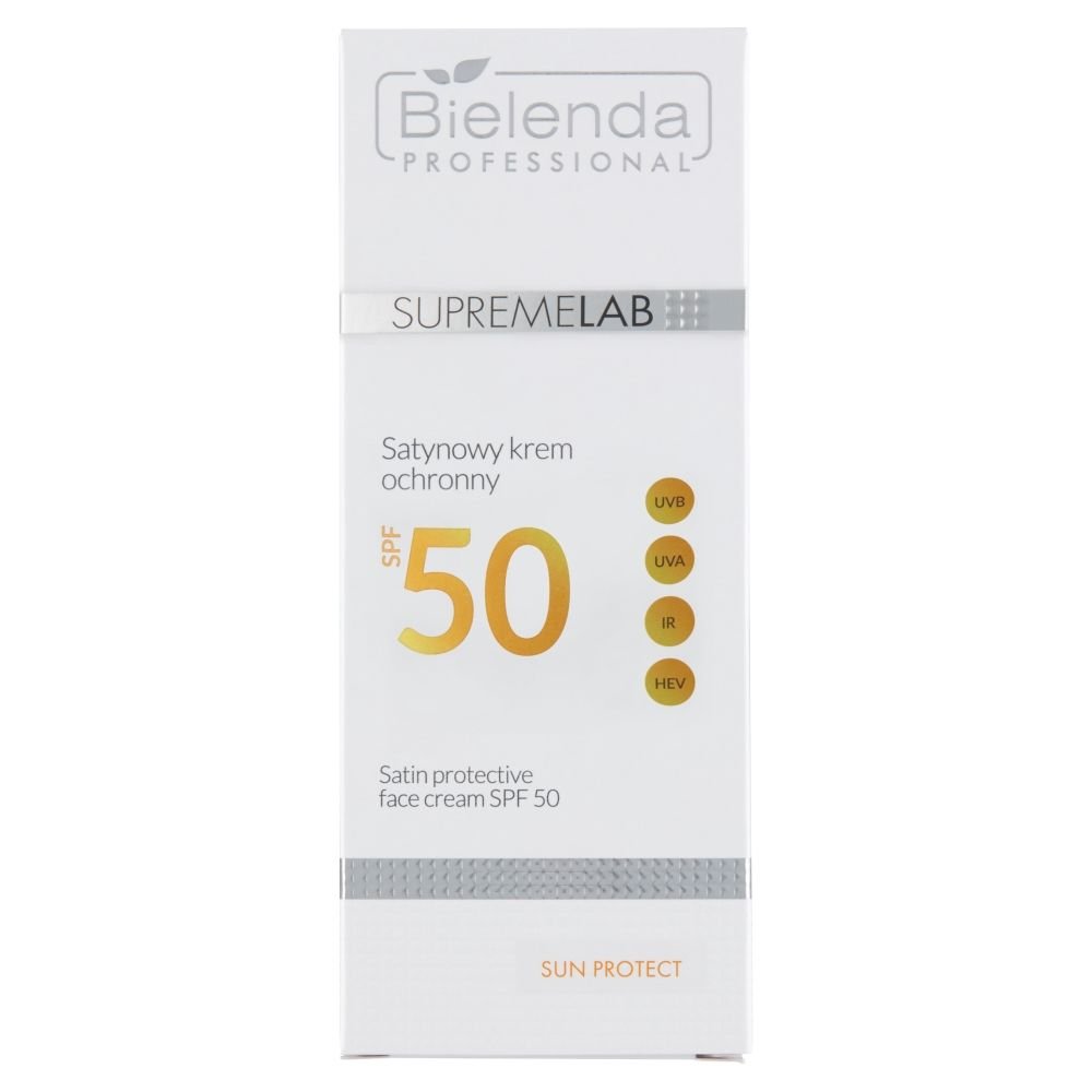 Bielenda Professional Bielenda Professional SupremeLab, Satynowy krem ochronny SPF50, 50 ml — Składniki i ocena