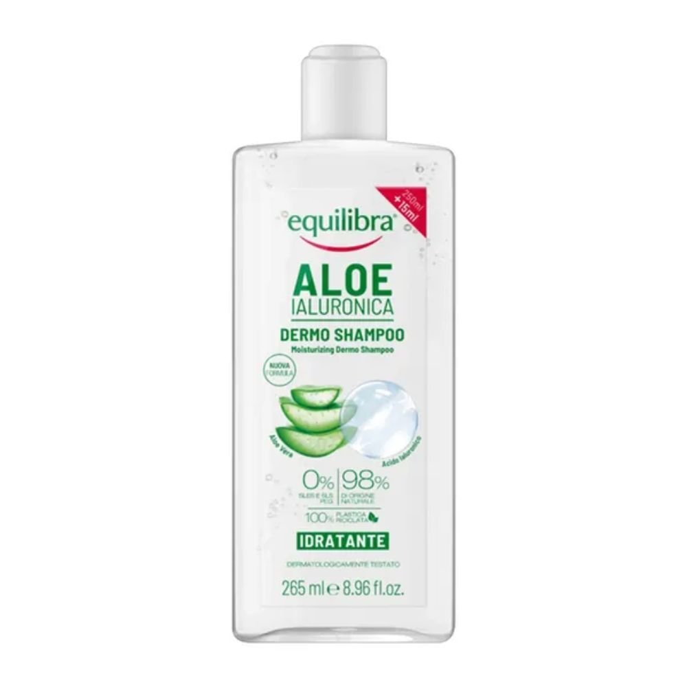 Nieznana Equilibra, Nawilżający szampon aloesowy do włosów, 265 ml — Składniki i ocena