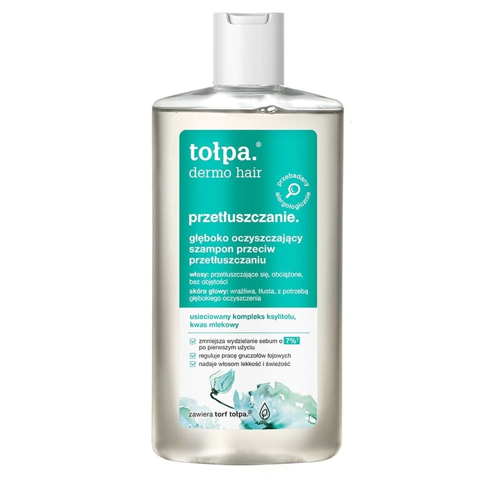TOŁPA Tołpa Dermo Hair, Głęboko oczyszczający szampon przeciw przetłuszczaniu, 250 ml — Składniki i ocena