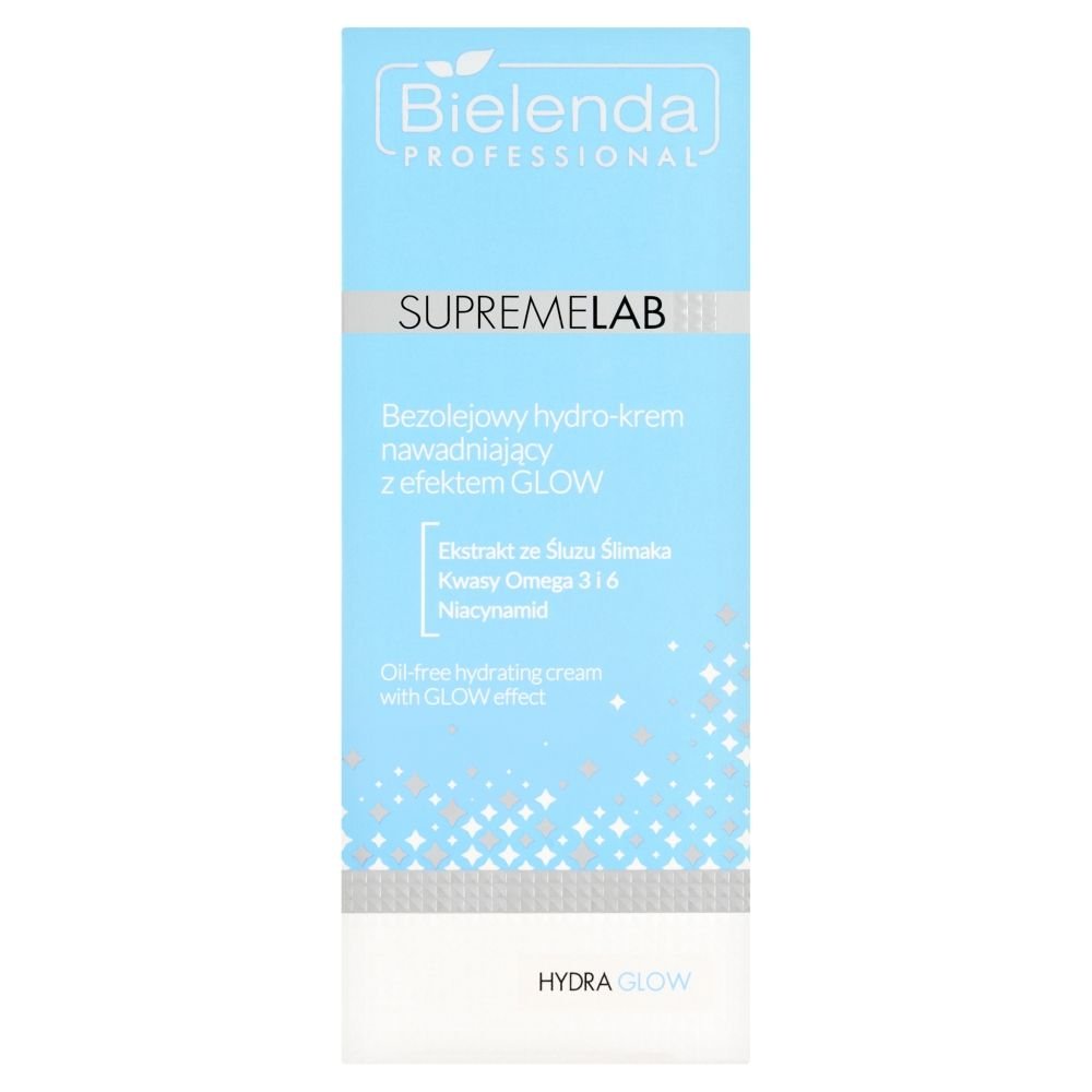 Bielenda Professional Bielenda Professional Supremelab Hydra Glow, Bezolejowy hydro-krem nawadniający z efektem glow, 50 ml — Składniki i ocena