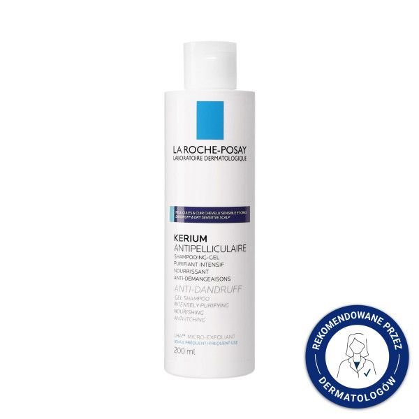 La Roche-Posay La Roche-Posay Kerium, szampon przeciwłupieżowy, włosy tłuste, 200 ml