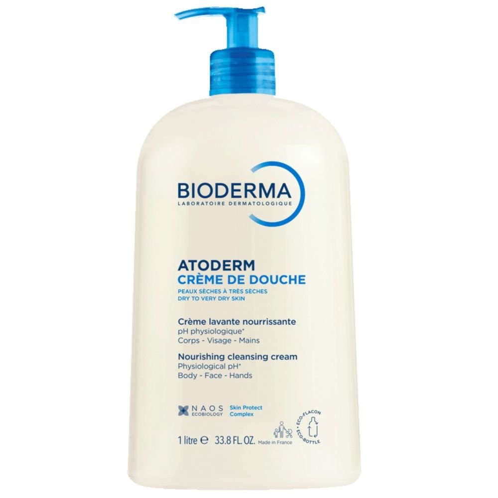 BIODERMA Bioderma Atoderm, kremowy żel, do mycia twarzy i ciała, 1000 ml — Składniki i ocena