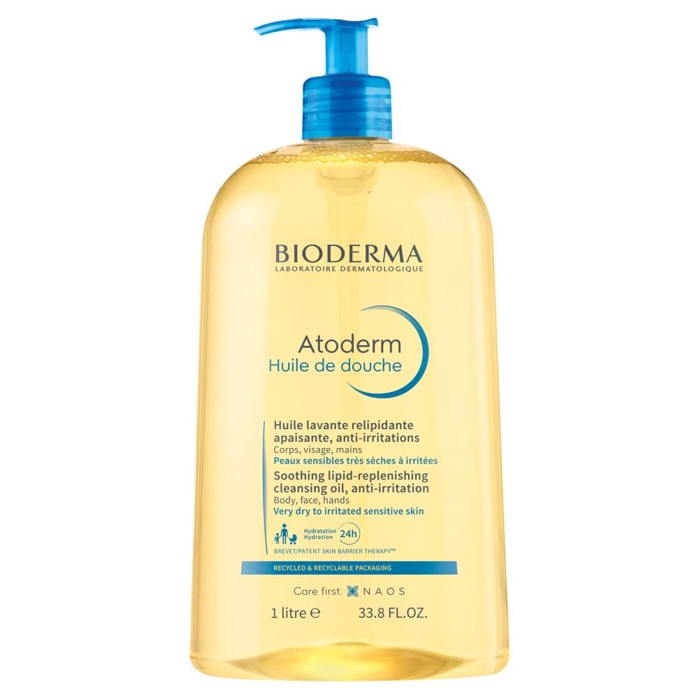 BIODERMA Bioderma Atoderm, olejek nawilżający do kąpieli, pod prysznic, 1000 ml — Składniki i ocena