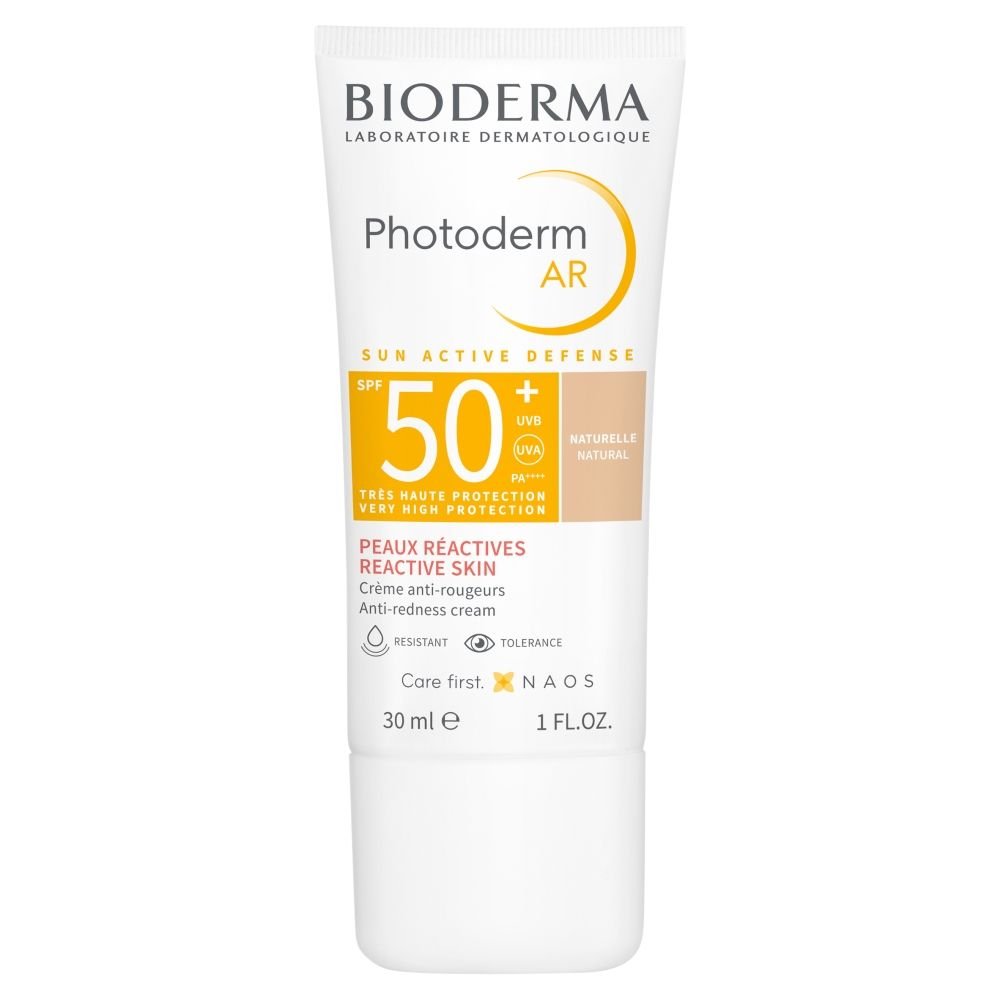 BIODERMA Bioderma Photoderm AR, krem,sk,naczyn.,SPF50+,naturalny,30ml — Składniki i ocena