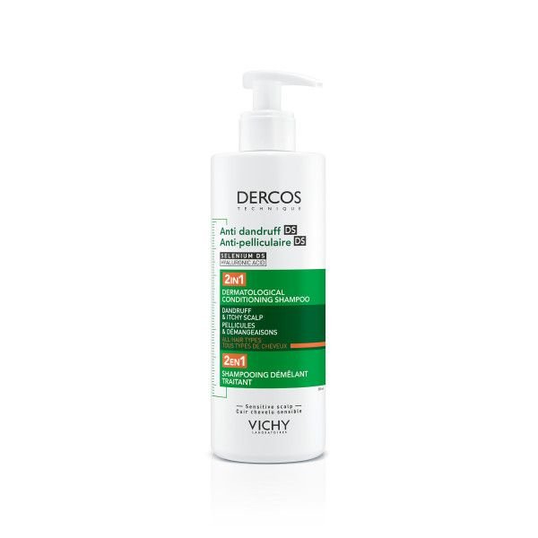 VICHY Vichy Dercos DS, szampon przeciwłupieżowy z odżywką, 2w1, 390ml