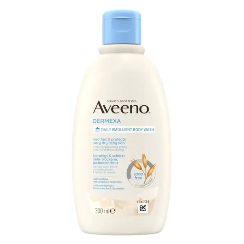 Aveeno Aveeno Dermexa, emolientowy żel do mycia ciała bezzapachowy, 300ml — Składniki i ocena