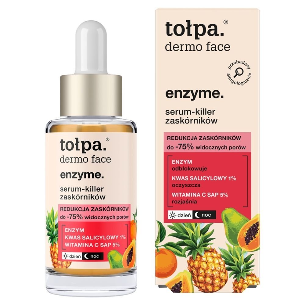 TOŁPA Tołpa Dermo Face Enzyme, serum-killer zaskórników, 30 ml — Składniki i ocena