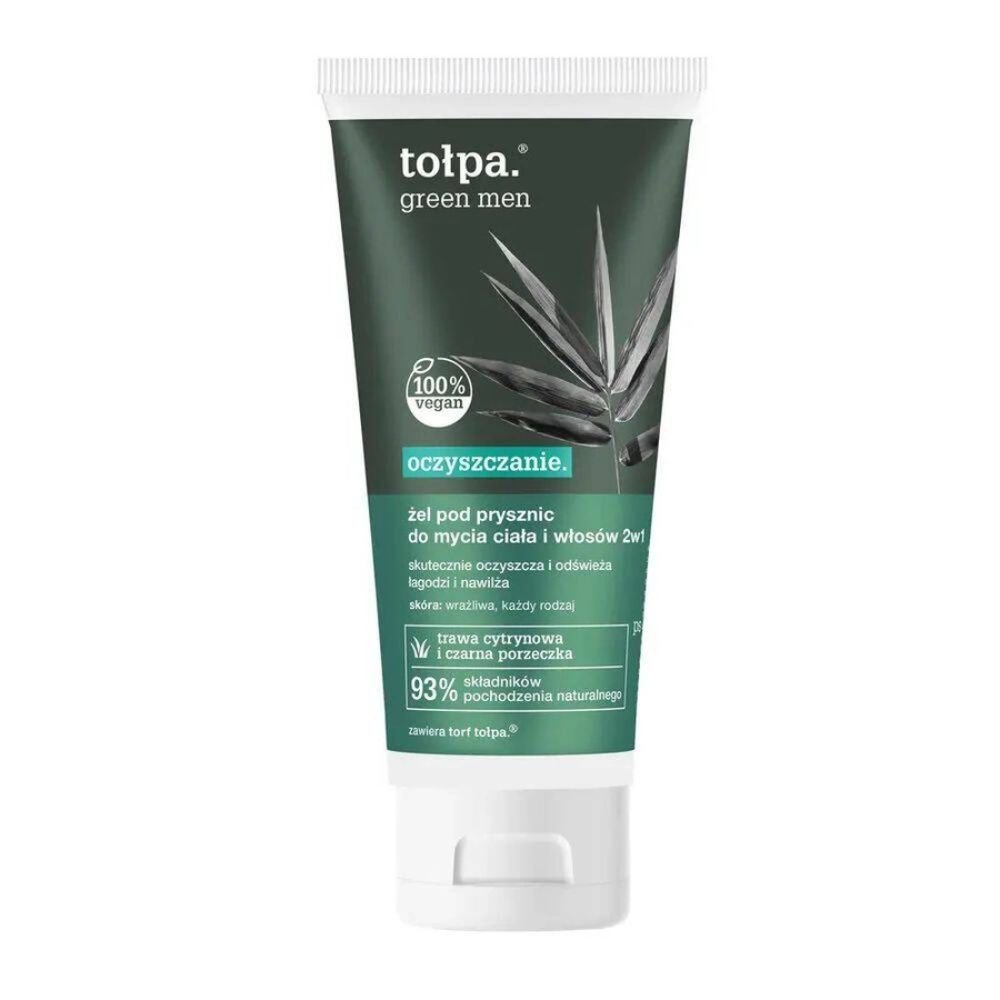 TOŁPA Tołpa Green Men Oczyszczenie, żel pod prysznic do ciała i włosów 2w1, 200 ml