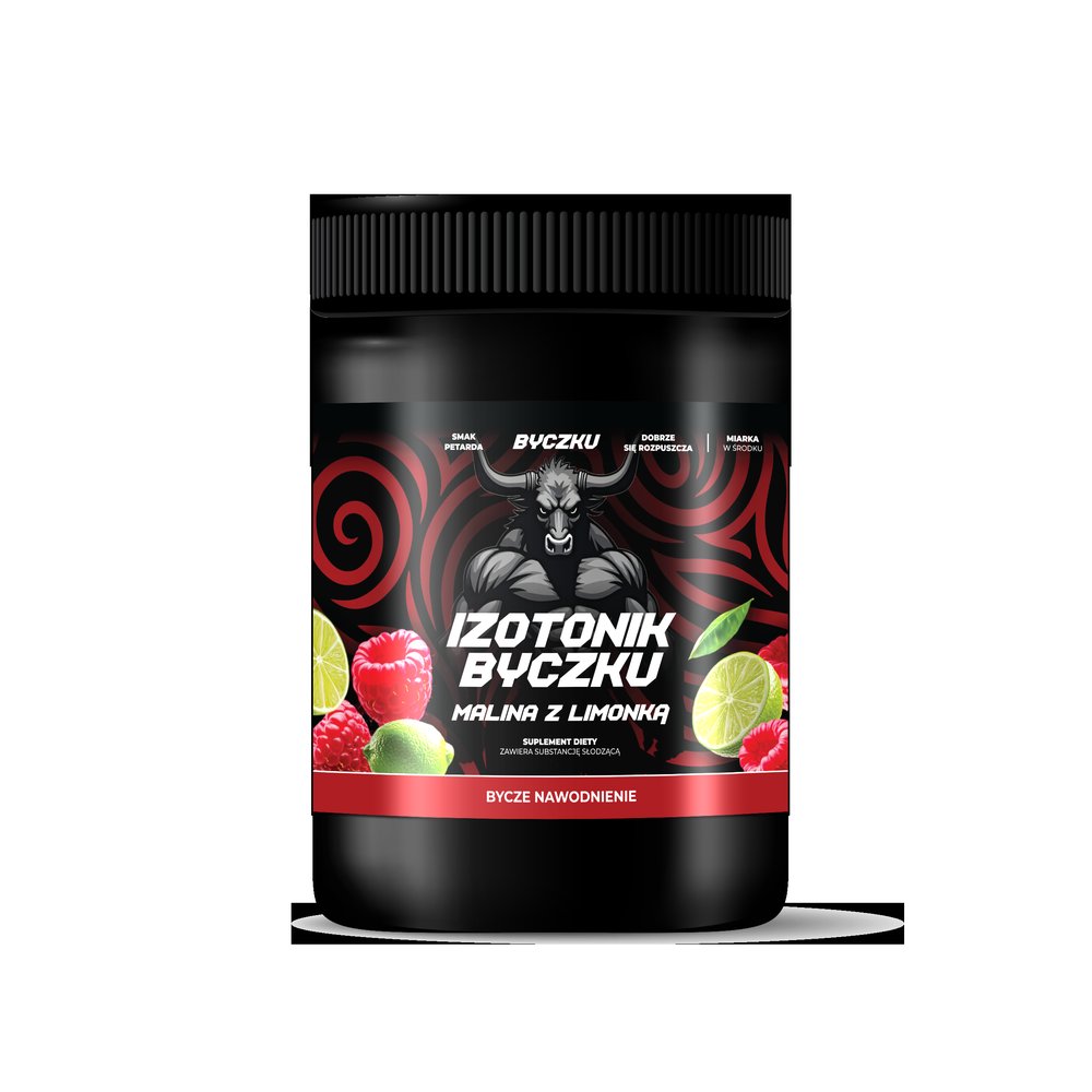 Nieznana BYCZKU Izotonik Byczku malina z limonką, 700g