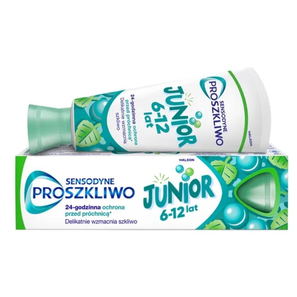 Sensodyne Sensodyne Proszkliwo Junior, pasta d/zęb.,6-12lat, 75 ml — Składniki i ocena